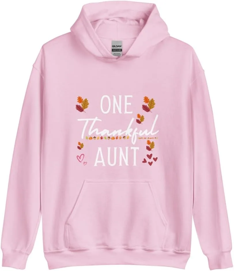 Толстовка One Thankful Aunt Thanksgiving Family Unisex Generic, светло-розовый