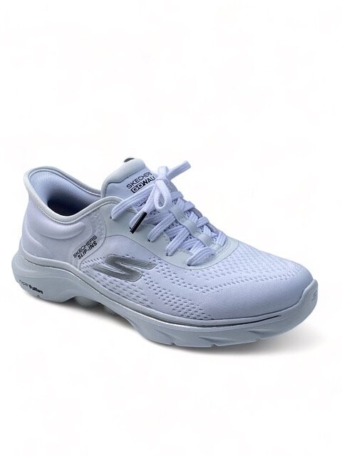 Обувь для ходьбы GO WALK 7 SLIP-IN Skechers Performance, цвет white textile black trim — фото 2