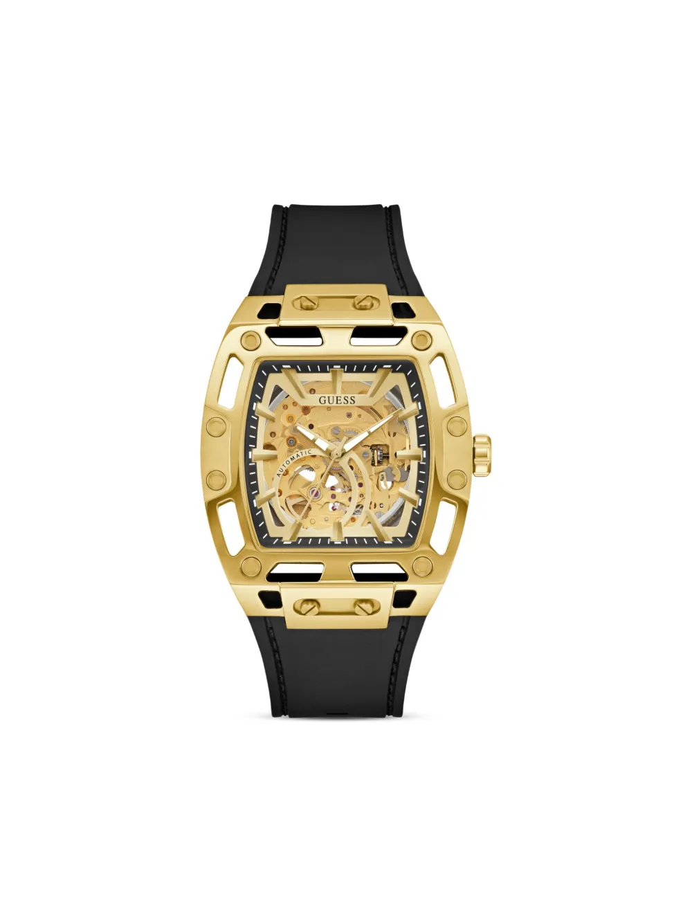 

Наручные часы Gold Skeleton Automatic 44 мм Guess Usa, золотой