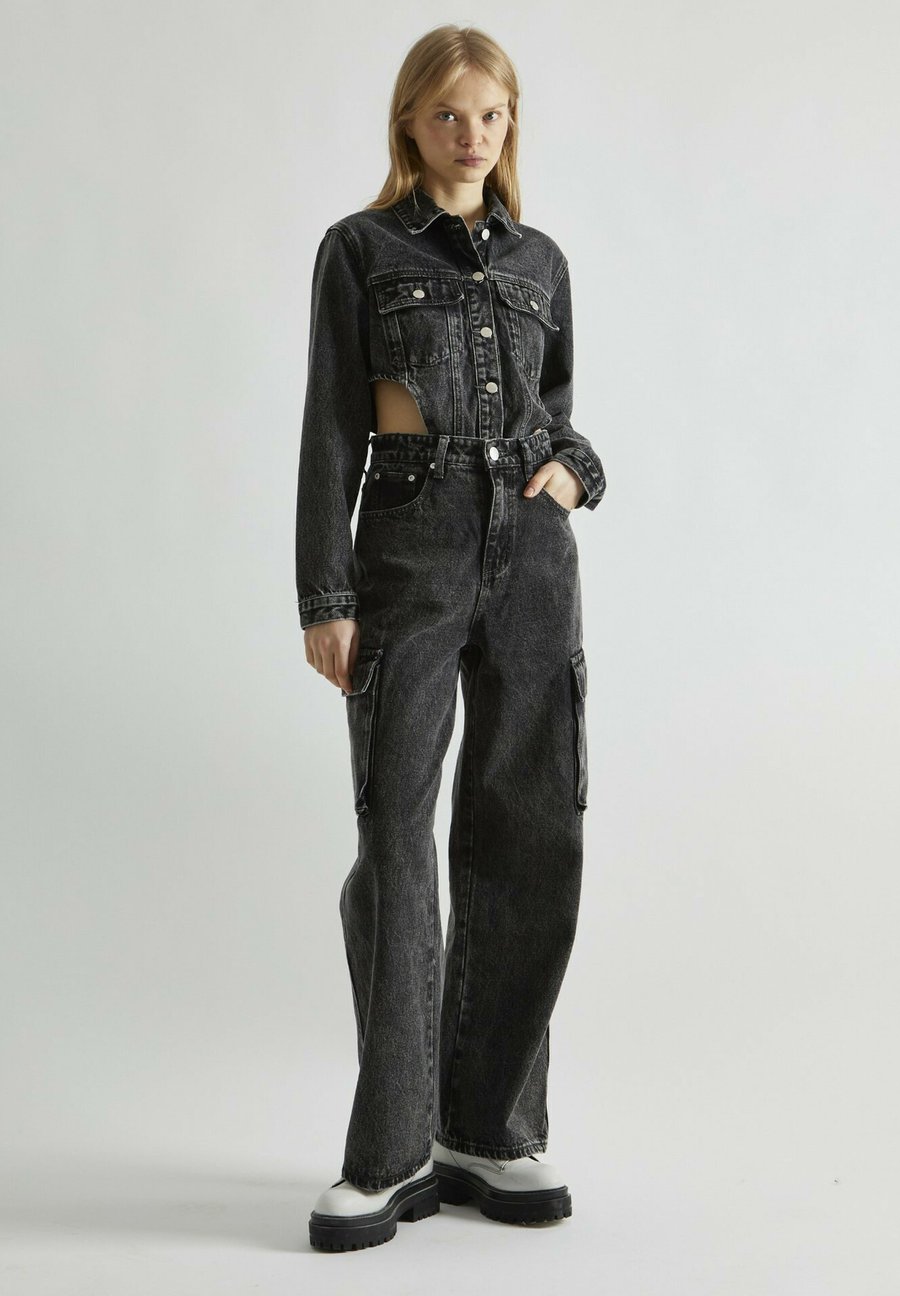 

Комбинезон Glamorous BUTTON FRONT, Black Stonewash/Black
