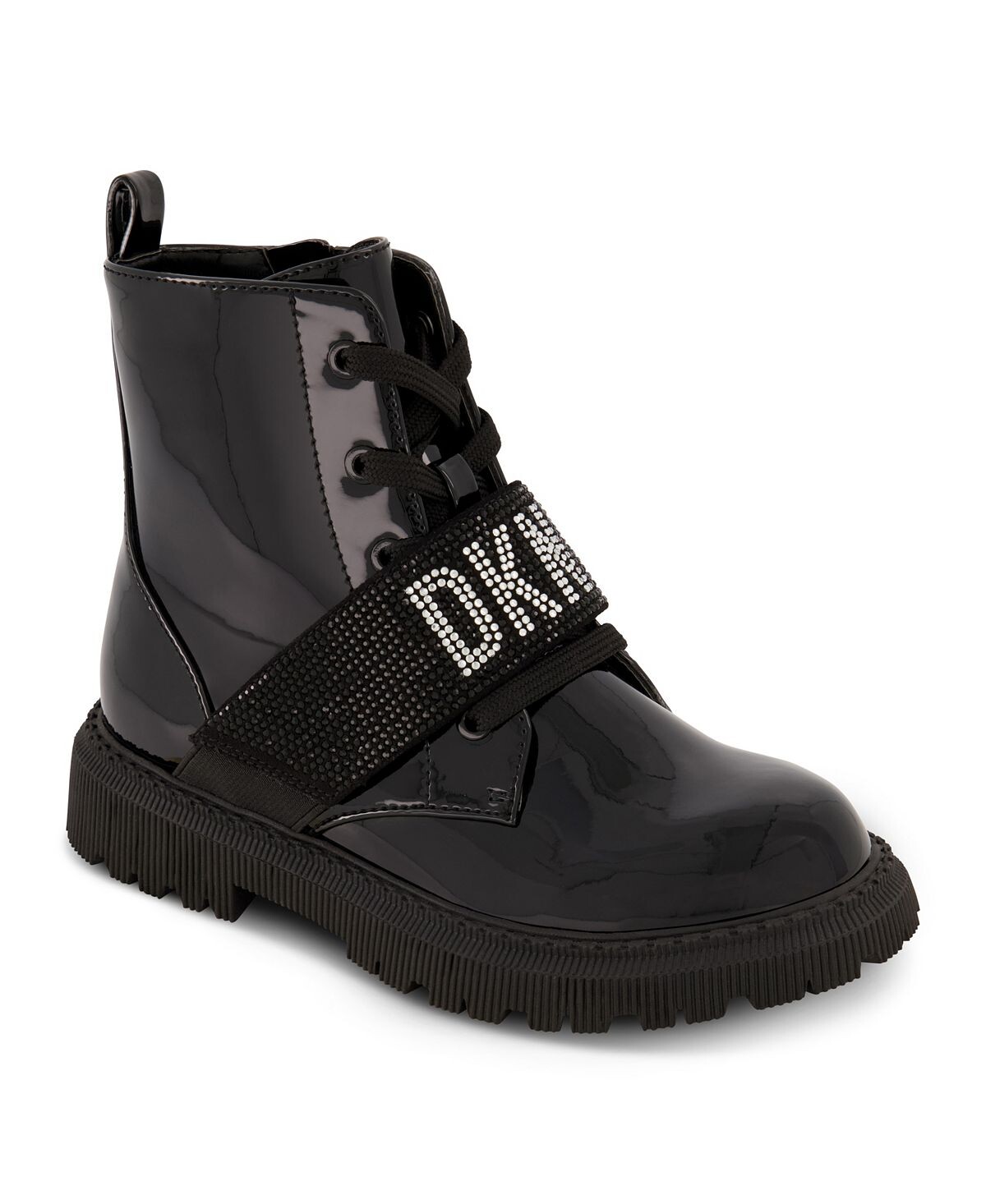 

Мотосапоги с эластичным логотипом для больших девочек DKNY