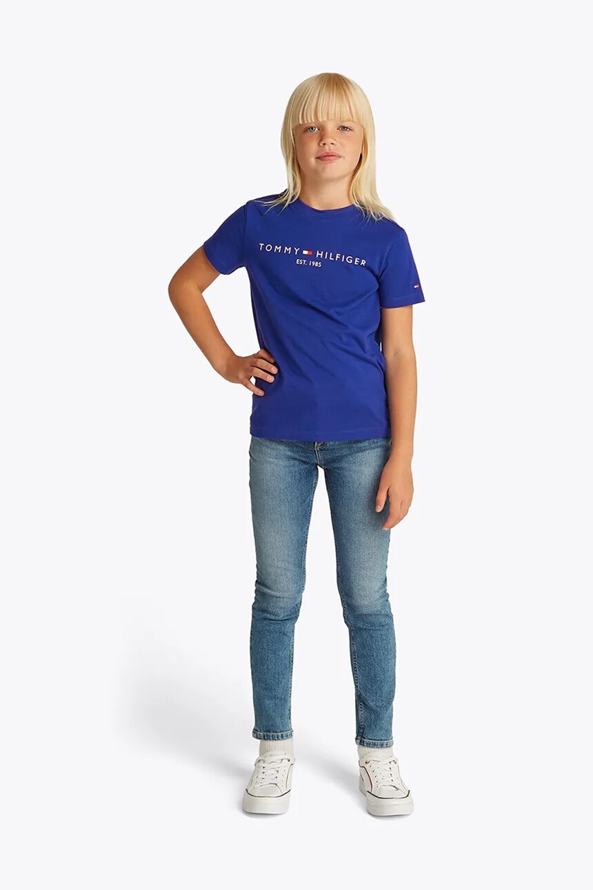 

Футболка детская хлопковая Tommy Hilfiger, фиолетовый