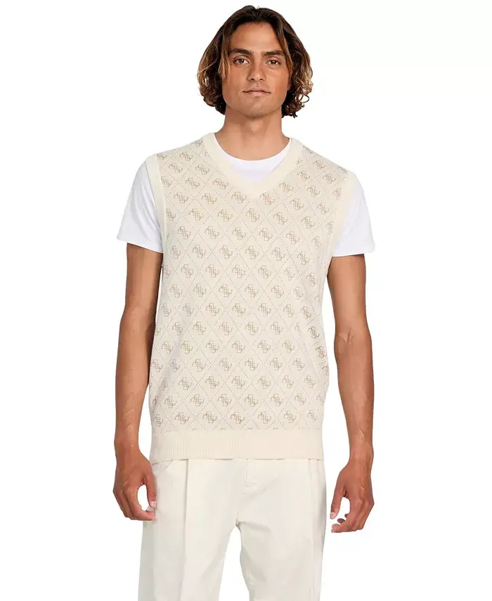 

Мужской джемпер Horace Quattro G Logo Jacquard Guess