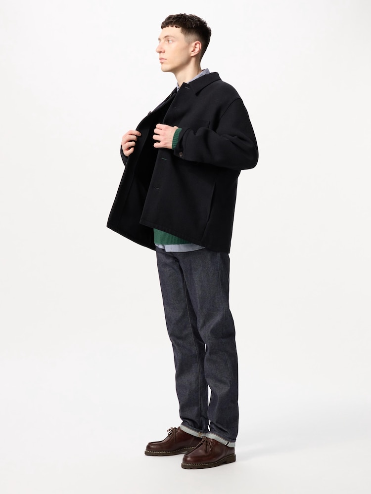 

Джинсы стандартного кроя/селвидж/длинные Uniqlo, синий
