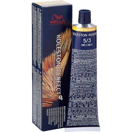 

Краска для волос Koleston Perfect Hair Me+ 5/3 Светло-русый золотой 60 мл, Wella