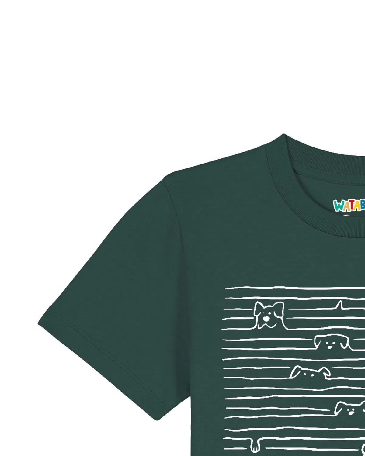 Футболка 'Doodle Dogs' Watabout.Kids, Dark Green — фото 3