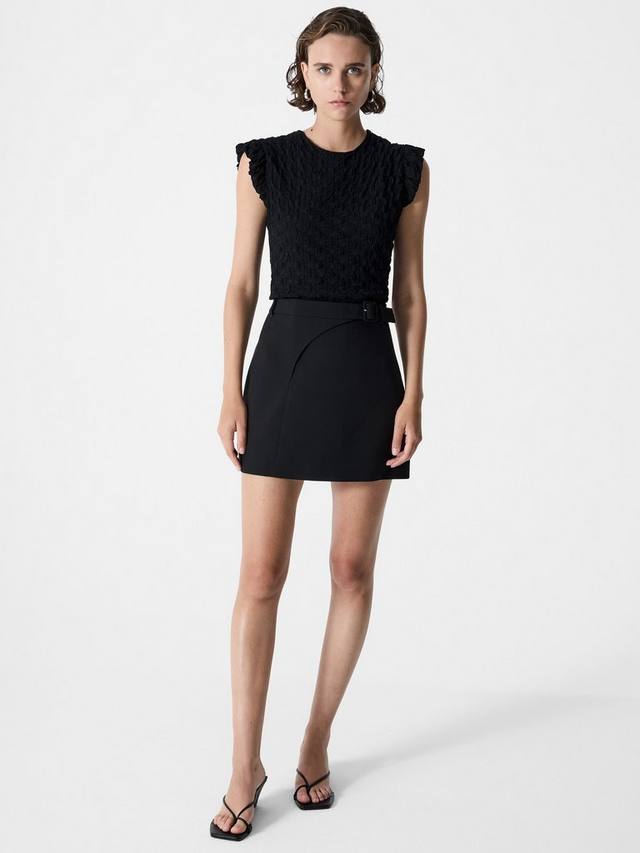 

Мини-юбка Azra Sculpted French Connection, Black