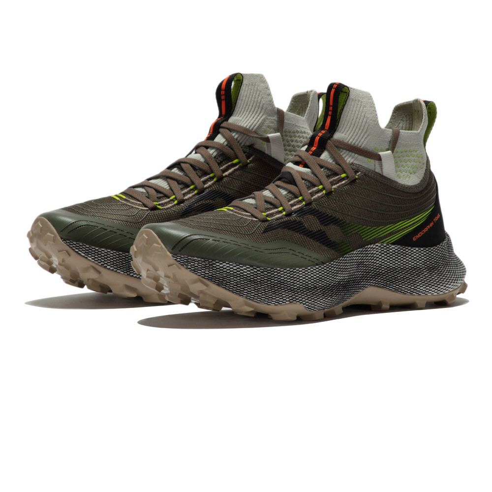 

Ботинки Saucony Endorphin Trail Mid Running, зеленый