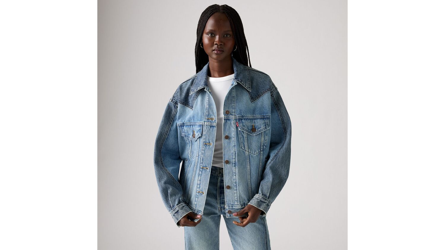 

Куртка дальнобойщика в стиле вестерн 90-х годов Levi's, Free Range - Medium Wash