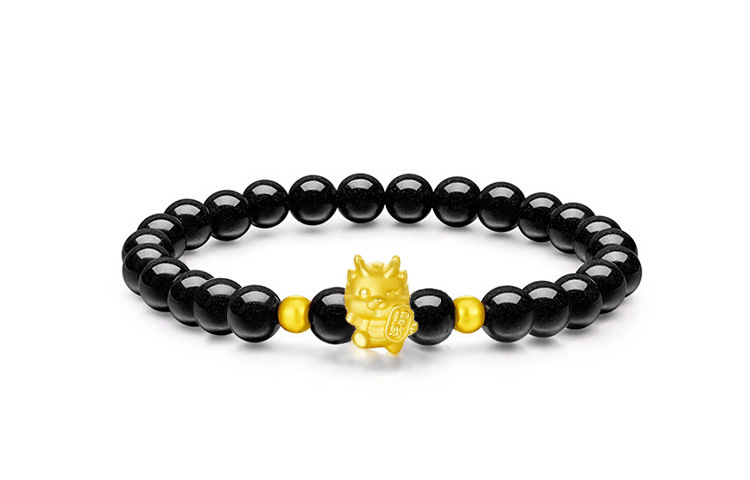 

Реконструированный браслет из киновари Unisex MOONS FAME, золото