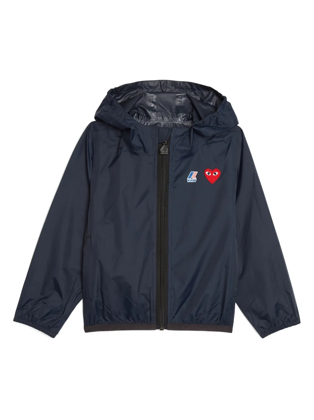 

Непромокаемая куртка с логотипом из коллаборации с K-Way Comme Des Garçons Play, синий