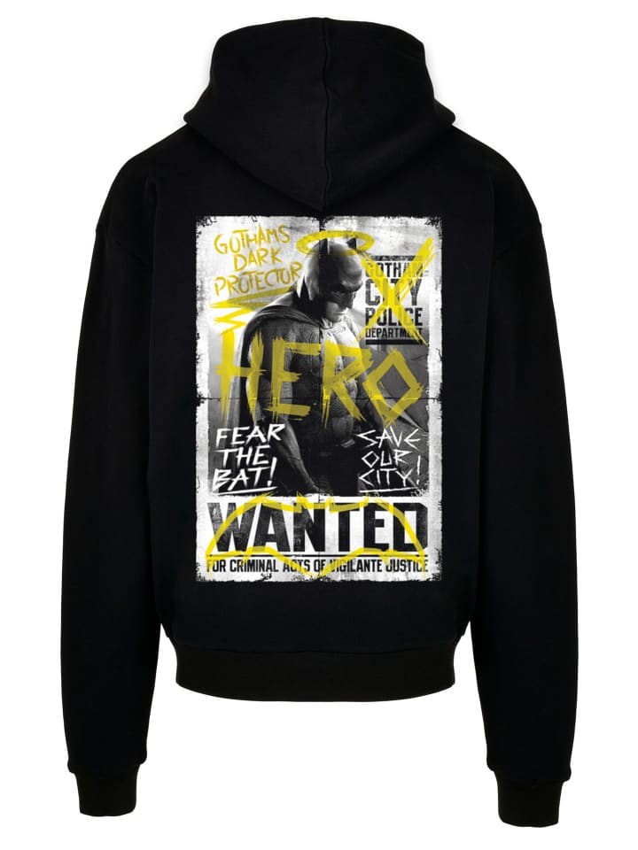 

Пуловер F4NT4STIC Ultra Heavy Hoodie Batman v Superman Wanted Poster, черный