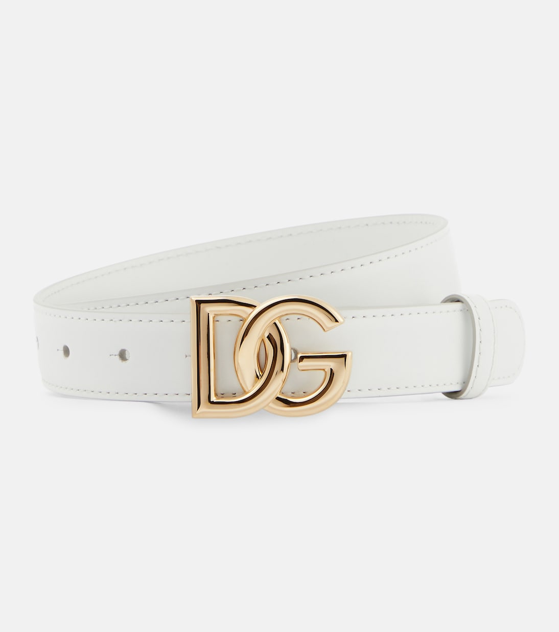 

DG кожаный ремень Dolce&Gabbana, BIanco Ottico
