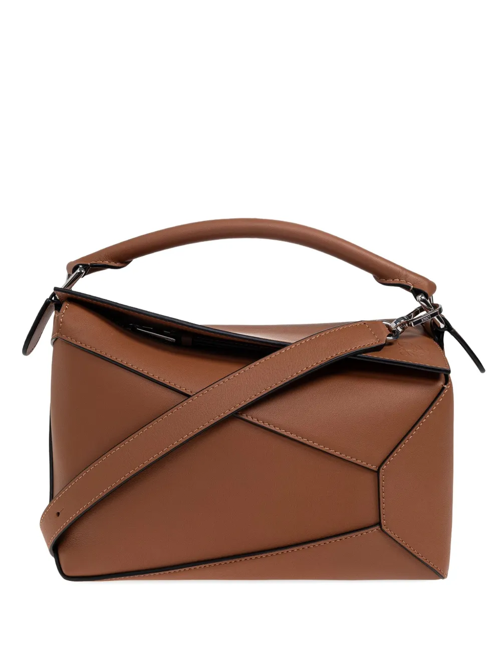 

Маленькая комбинированная сумка-тоут Puzzle Edge Loewe, коричневый