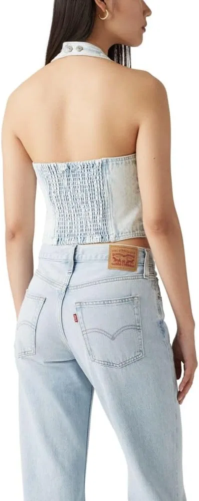 Топ-халтер, повседневный, Janeesah, Levi's, серый гранит — фото 2