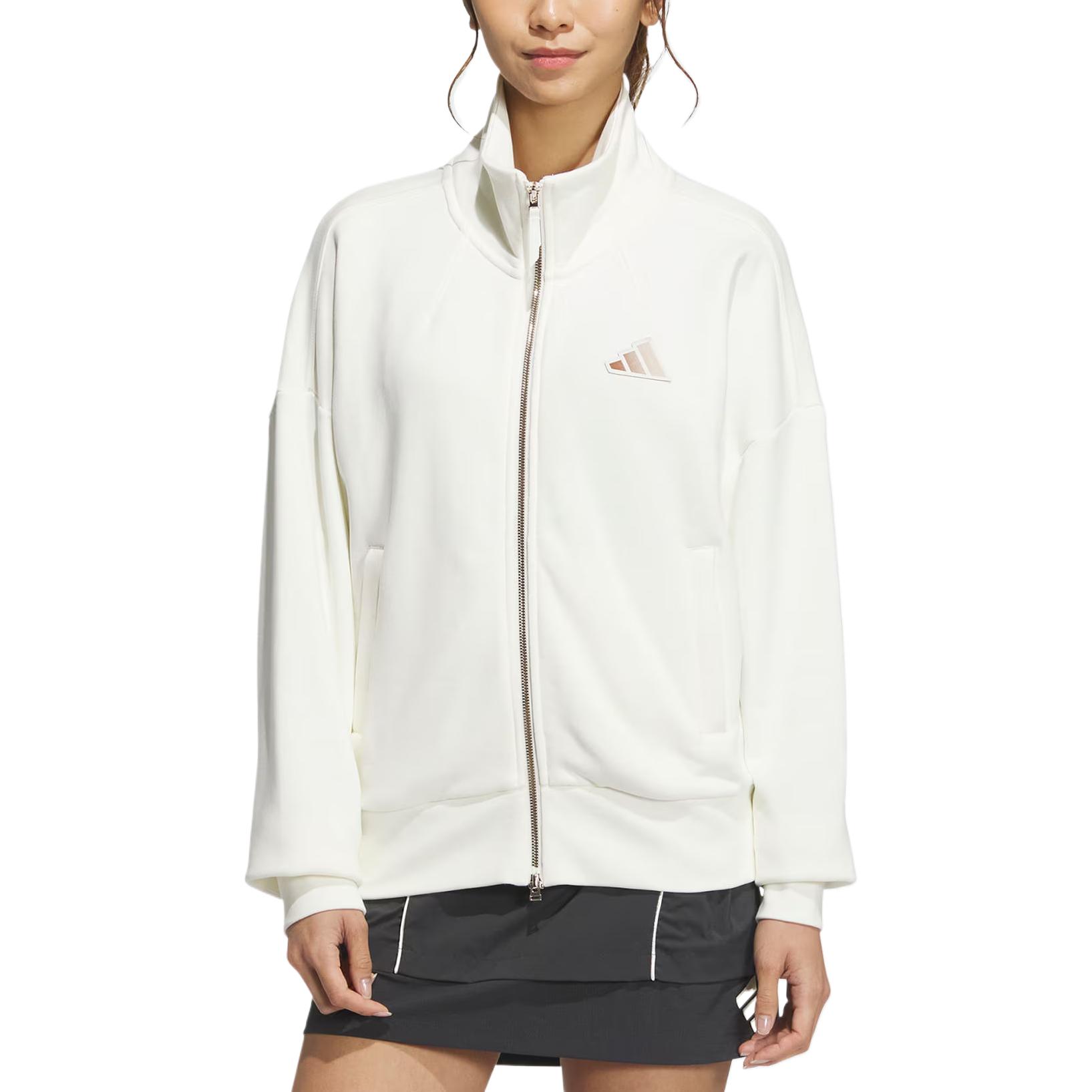 Adidas Куртка LOGO KN JKT женская нефритово-белая, Jade White — фото 4