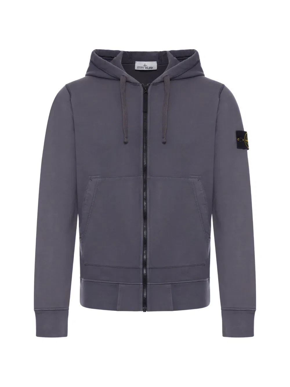 Толстовка на молнии Compass-badge Stone Island, серый