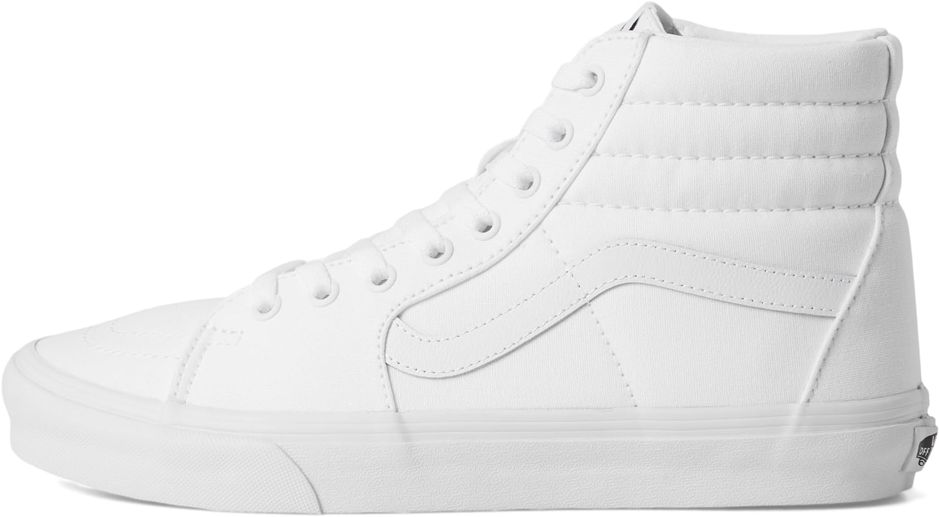 Кроссовки Unisex Vans SK8-Hi Wide, Canvas True White — фото 4