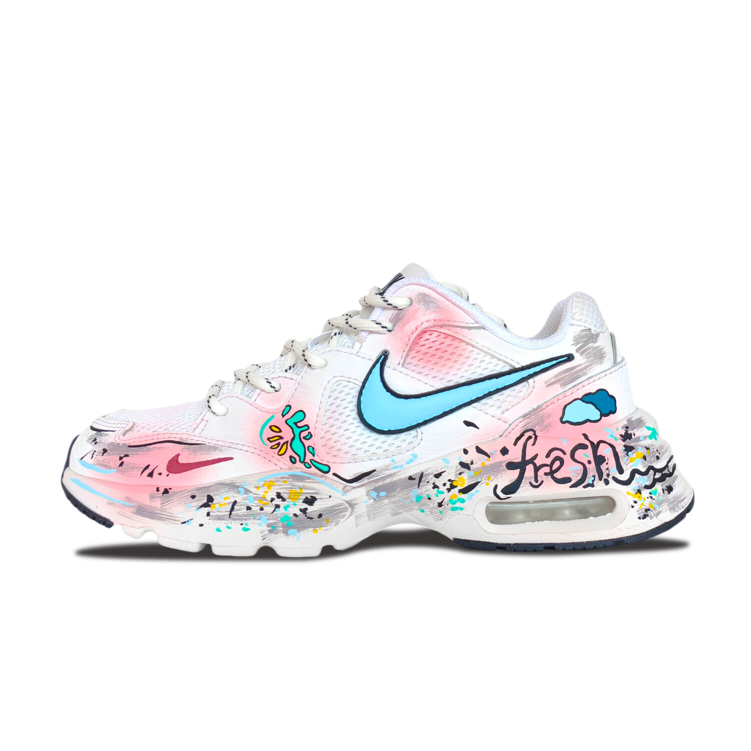 

Кроссовки Air Max Fusion женские с низким верхом розового цвета Nike