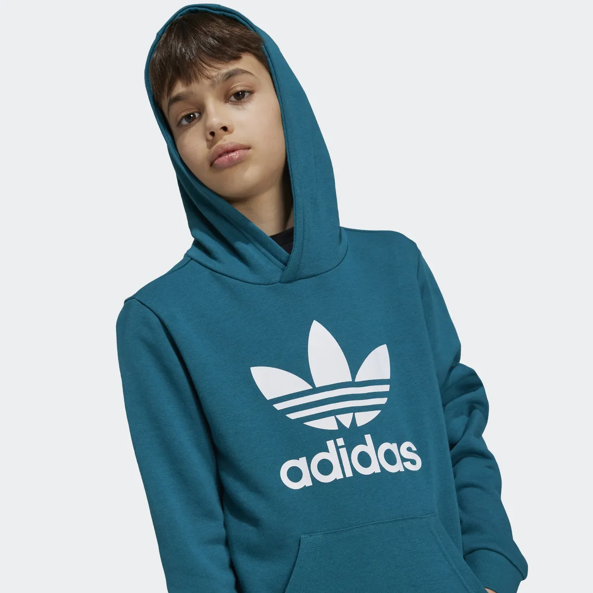 

Толстовка Adidas Originals с капюшоном "TREFOIL HOODIE", цвет Legacy Teal