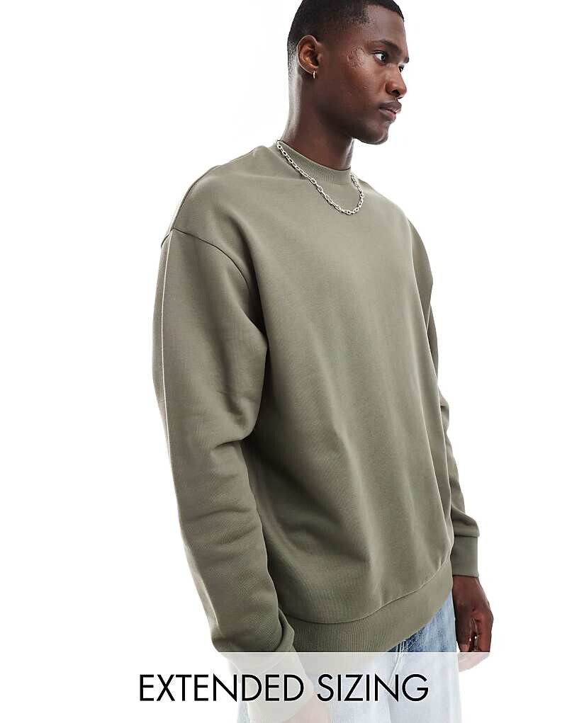 

ASOS DESIGN – Essential – толстовка оверсайз цвета хаки