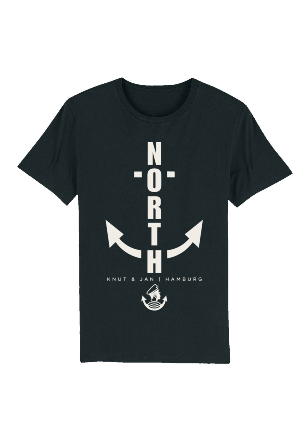 

Футболка с принтом NORTH ANKER KNUT JAN HAMBURG F4NT4STIC, черный
