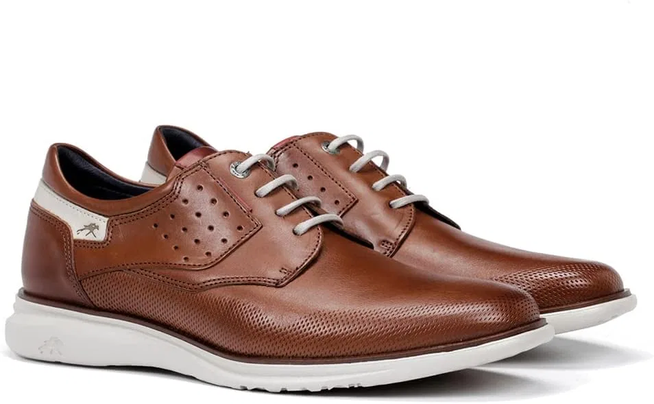 Мужские оксфорды Fluchos Fenix, Brown Leather Leather. — фото 3