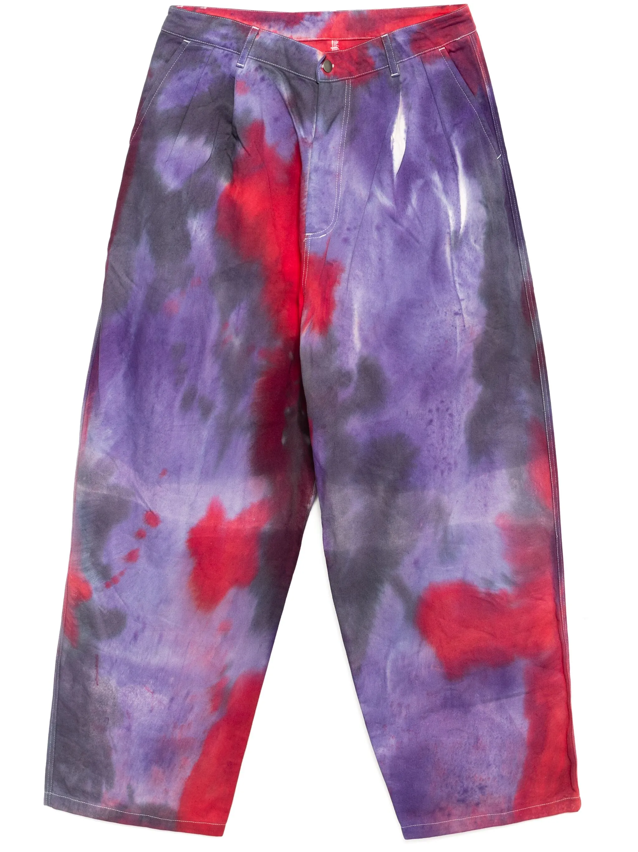 

Брюки с принтом тай-дай Stain Shade, фиолетовый