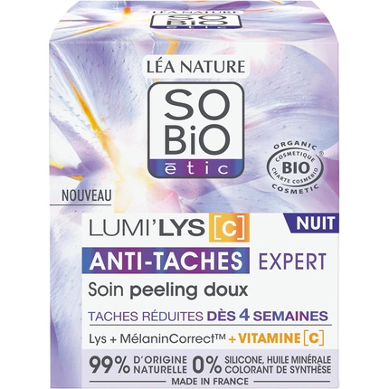 Пилинг Sobio Etic — Lea Nature So Bio Нежный ночной -уход Lumi'lys C Anti-Spot — фото 2