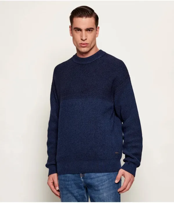 Свитер Картни regular fit Boss Orange, темно-синий