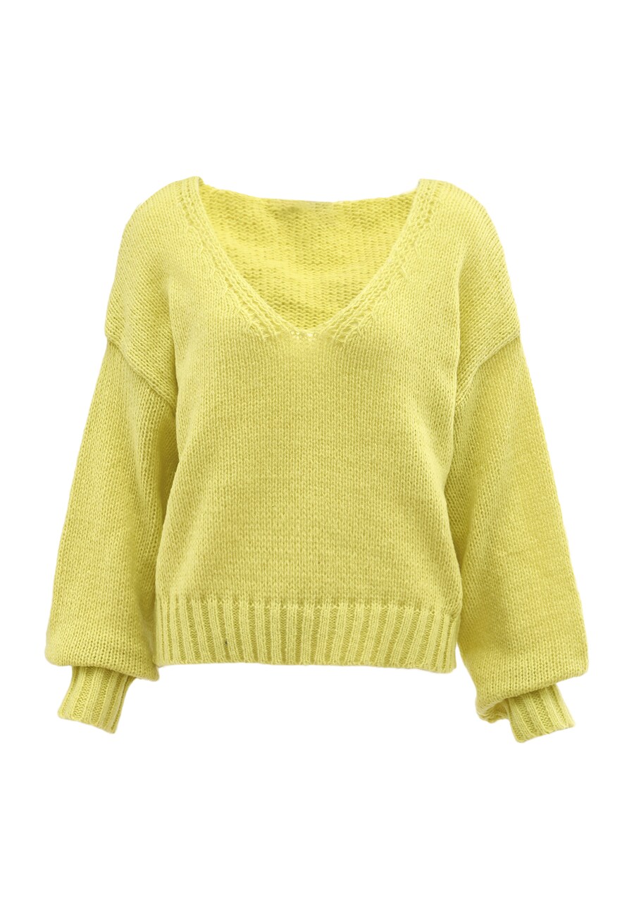 

Базовый свитер MYMO Sweater, лаймовый
