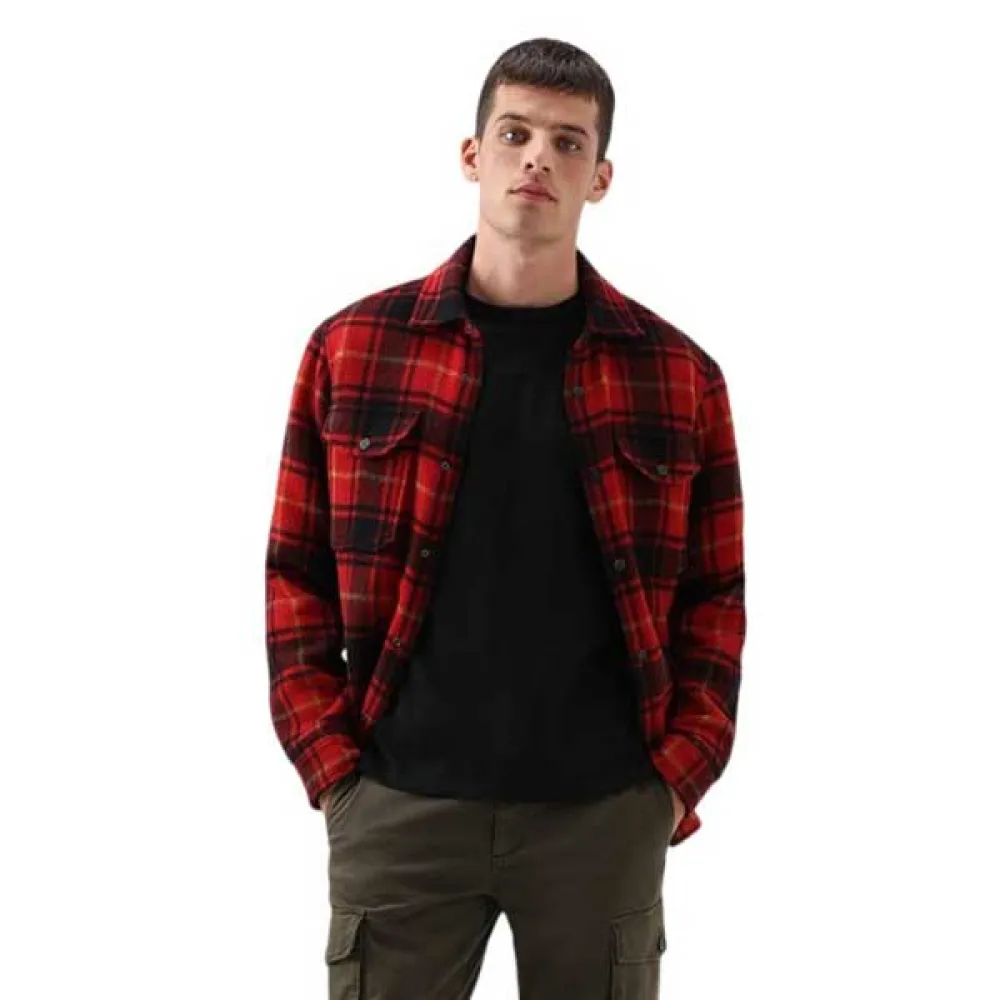 

Верхняя рубашка Woolrich Alaskan Bonded, красный