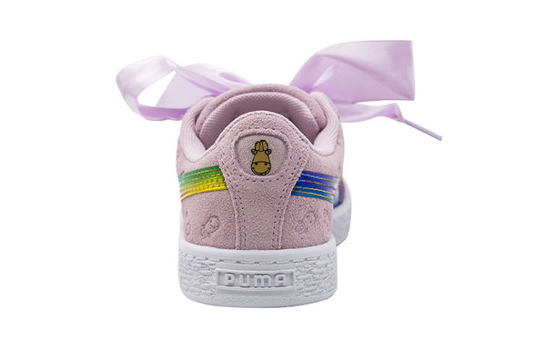 Кроссовки basket leisure shoes pink/green Puma, розовый — фото 4