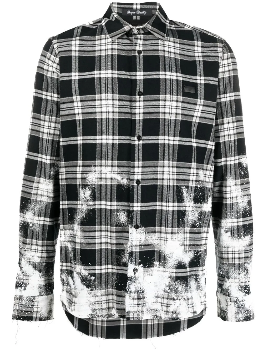 

Рубашка Gothic Plein в клетку Philipp Plein, черный