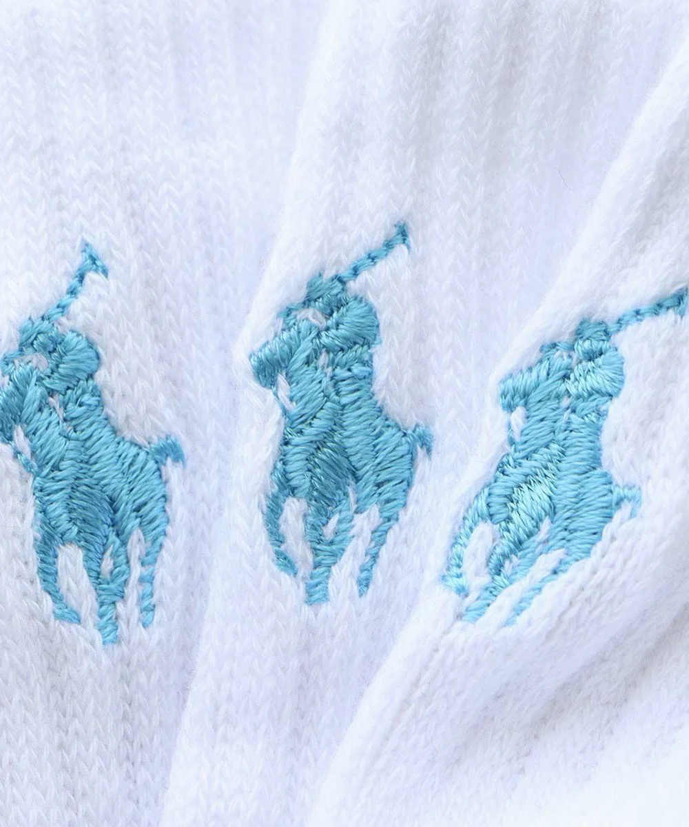 Комплект из 3 пар: короткие носки с ворсистой подкладкой и поддержкой свода стопы. Polo Ralph Lauren, 03. White x 3 — фото 3
