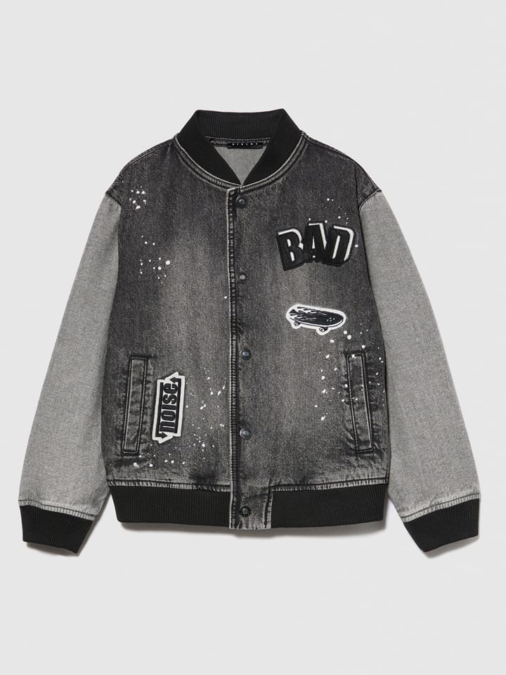 

Sisley Джинсовая куртка антрацитового цвета