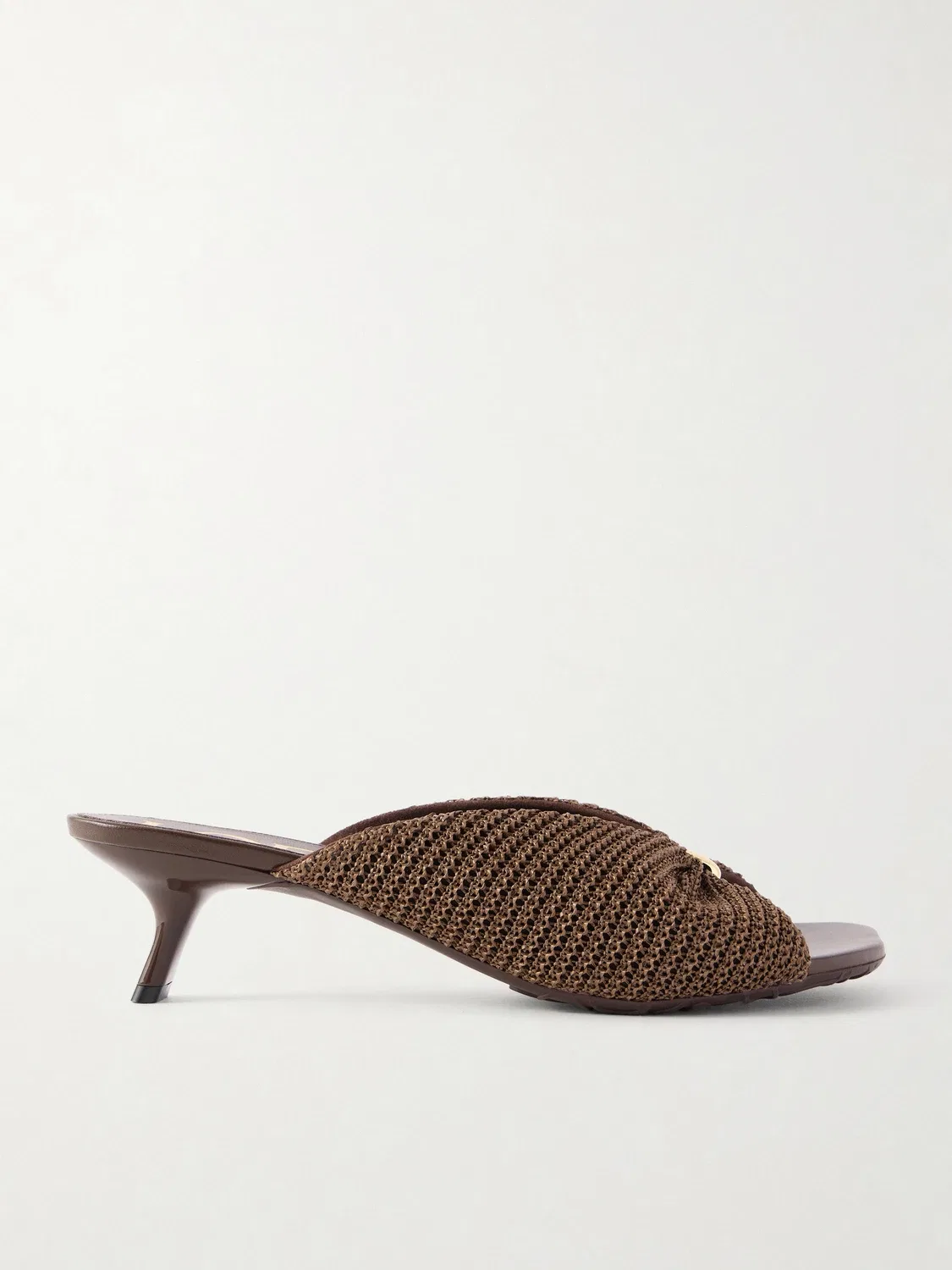 LOEWE + Paula's Ibiza мюли из рафии Pebble, коричневый