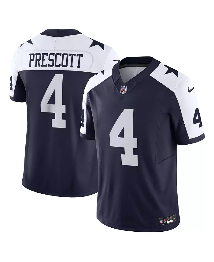 

Мужская лимитированная джерси Dak Prescott Dallas Cowboys Vapor F.U.S.E Nike, синий