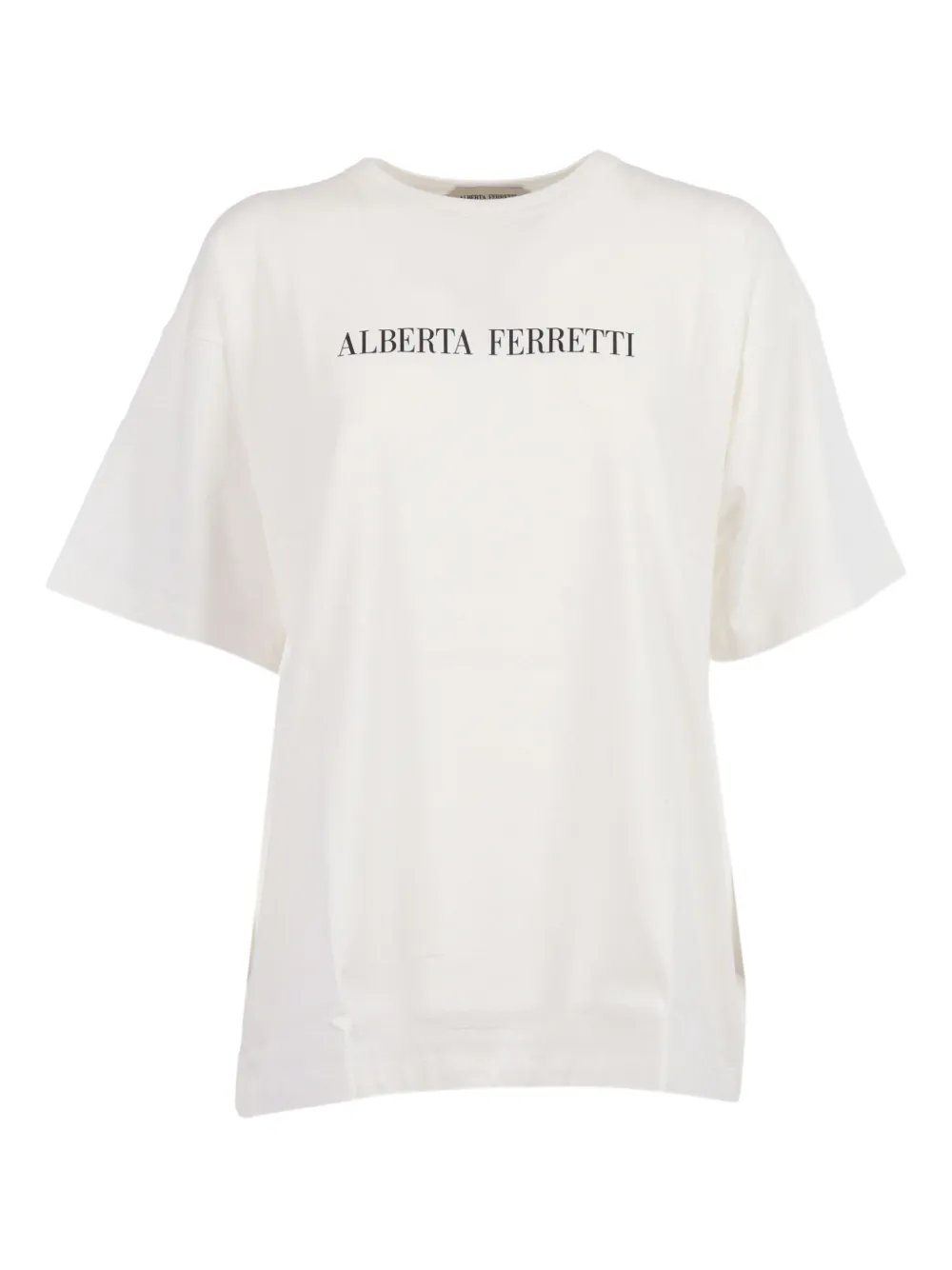 

Футболка из хлопка с графическим принтом Alberta Ferretti, белый