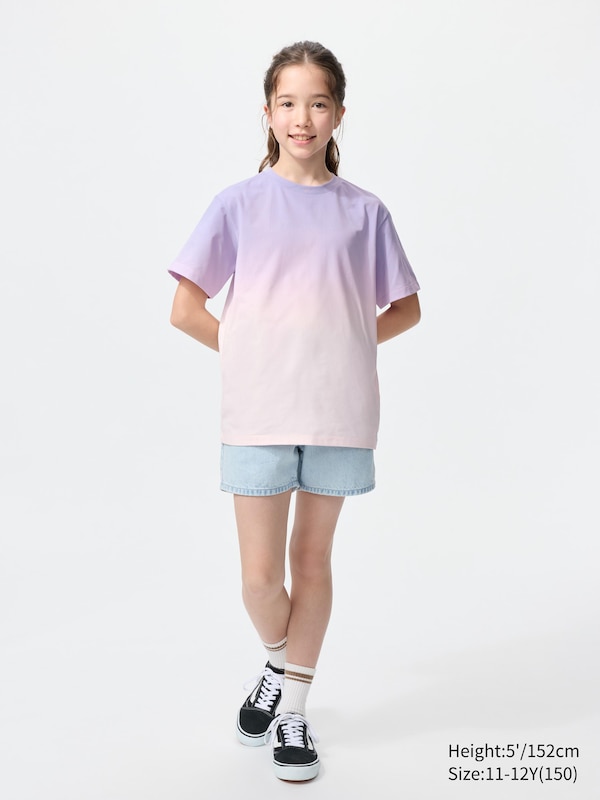 Футболка Dry-Ex с принтом Uniqlo, 71 purple — фото 2