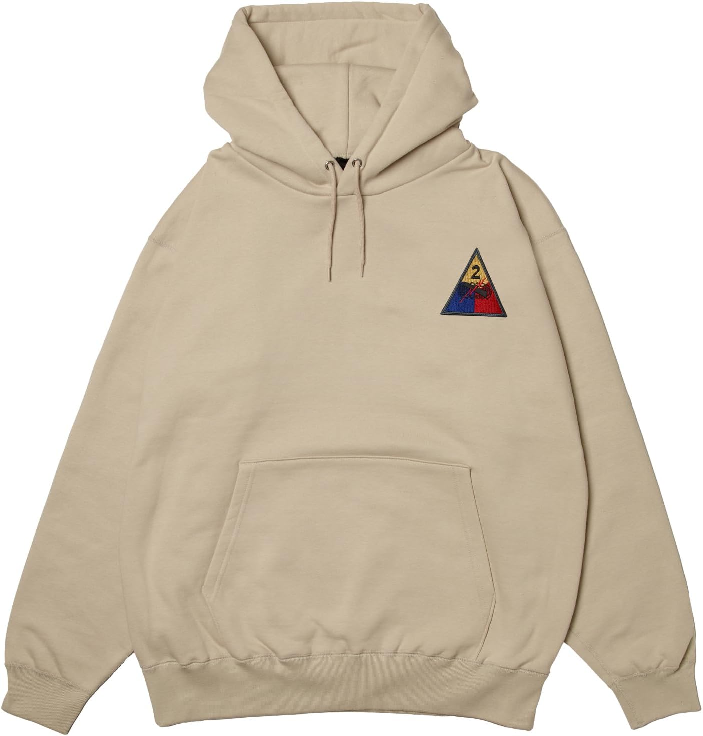 

Толстовка с капюшоном в стиле F, нашивка с гербом армии США, флисовая подкладка, пуловер, цвет: серый (stone) F-Style