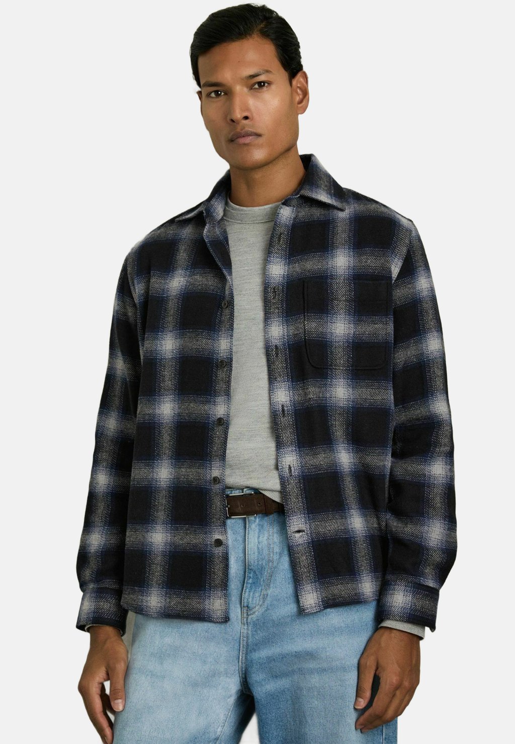 

Летняя куртка CROSBY CHECK PATCH-POCKET Reiss, синий