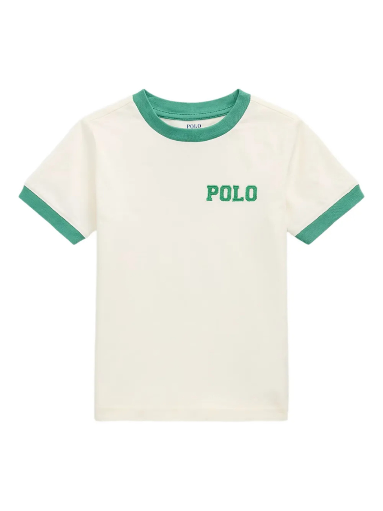 

POLO RALPH LAUREN KIDS футболка с вышитым логотипом, нейтральный