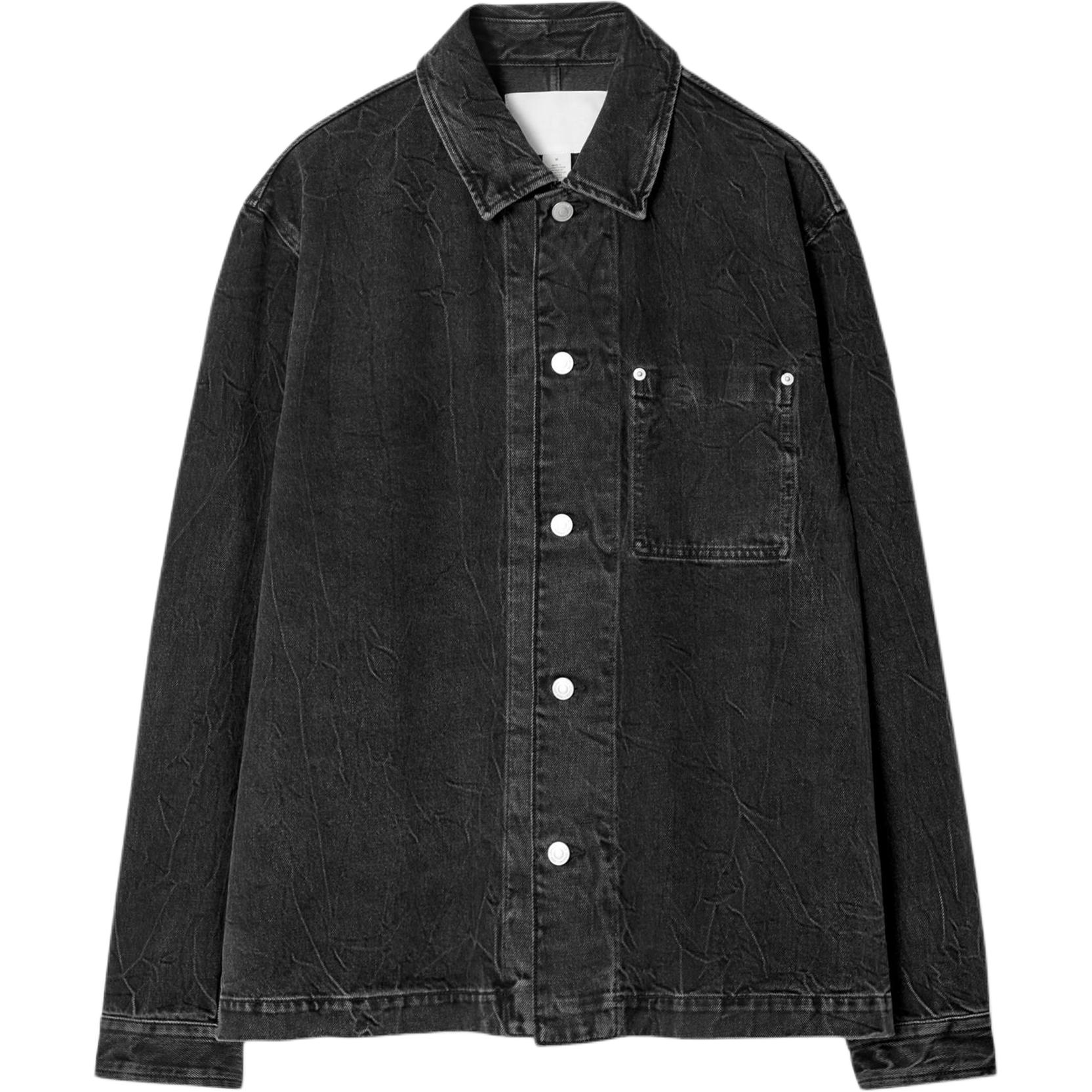 

COS Джинсовая куртка мужская черная, Black