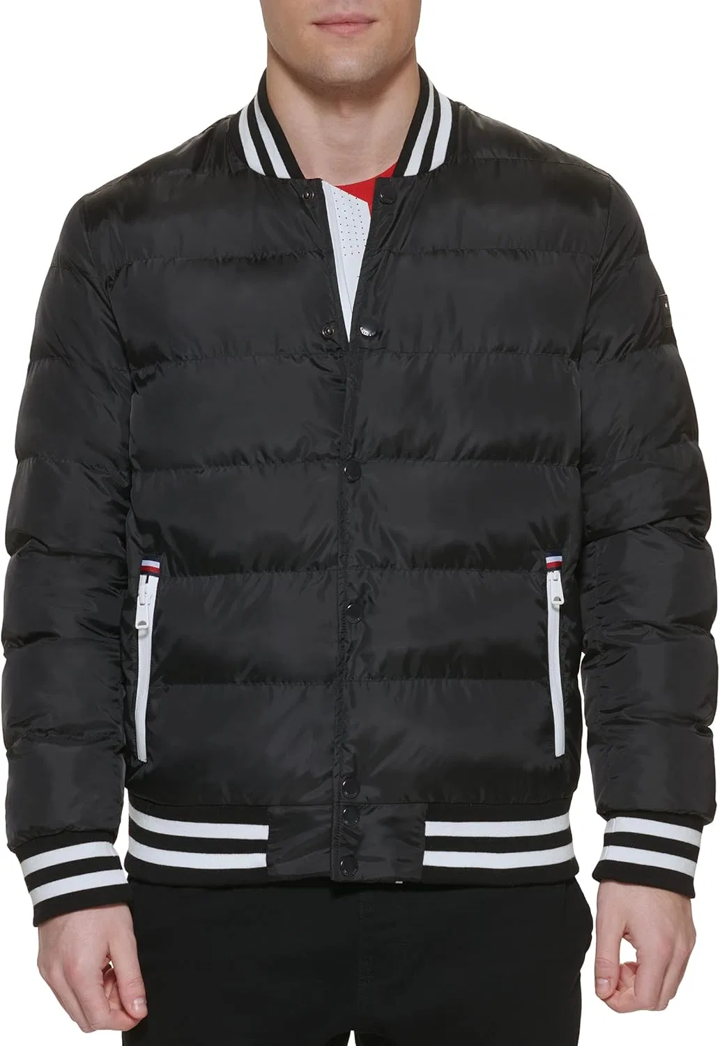 Мужская стеганая куртка-бомбер Tommy Hilfiger Varsity