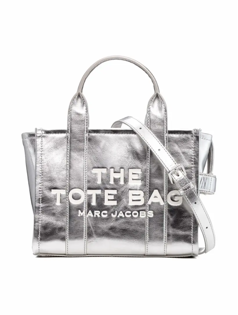 

Сумка-тоут Traveller small Marc Jacobs, серебристый