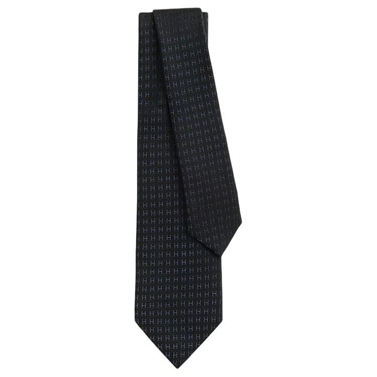 

HERMES Мужской галстук, Black