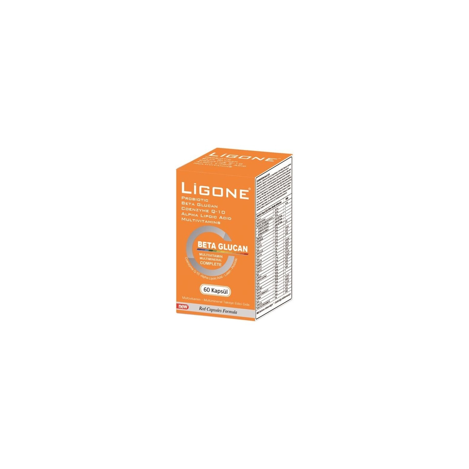 

Добавка Newdrog Ligone Beta Glucan, 60 капсул