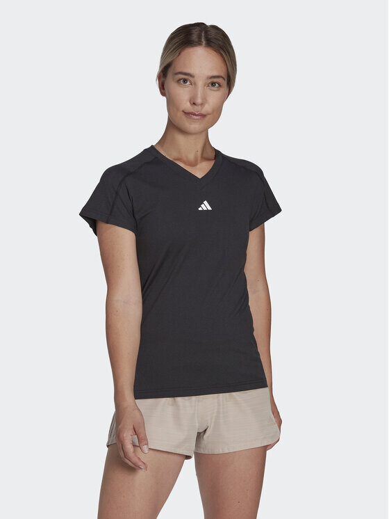 

Техническая футболка узкого кроя Adidas, черный