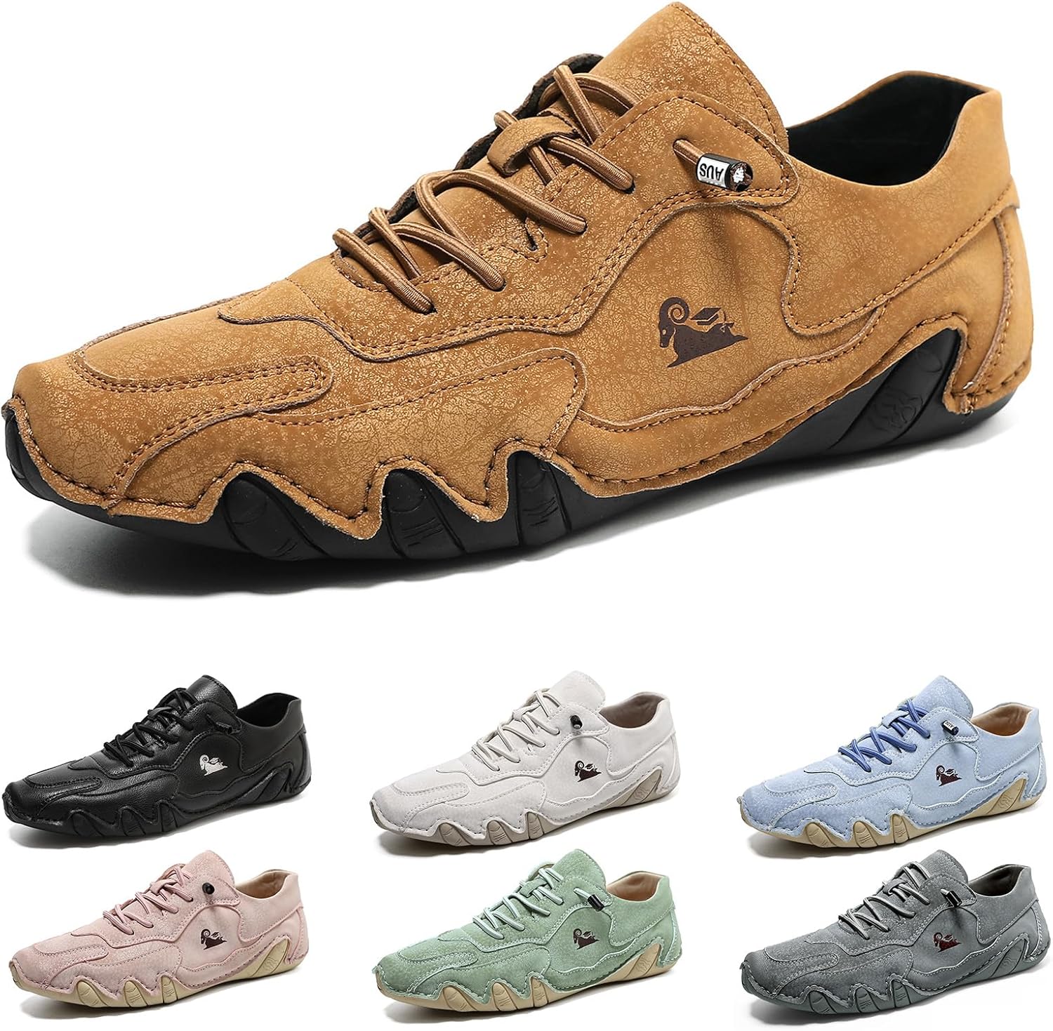 

Женские водонепроницаемые замшевые обувь для ходьбы, мужские туфли для вождения, ручной работы, повседневные легкие слипоны, кроссовки для прогулок, ретро с шнуровкой, ручная строчка, спортивные кроссовки для походов и трекинга Beck Shoe Xdfvc,...